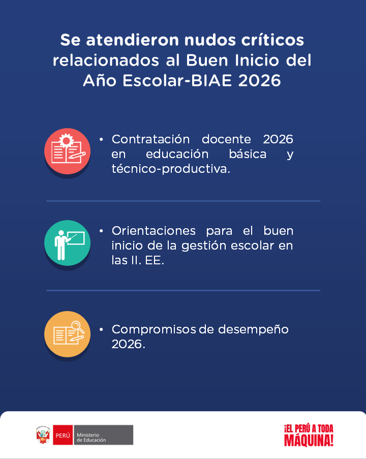 Asistencia Técnica sobre el Buen Inicio del Año Escolar